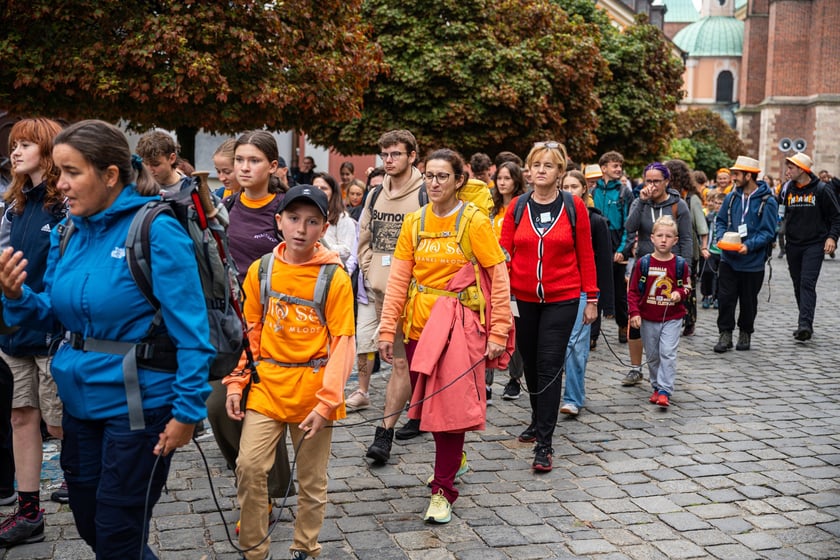 Początek pieszej pielgrzymki na Jasną Górę we Wrocławiu, 2 sierpnia 2024