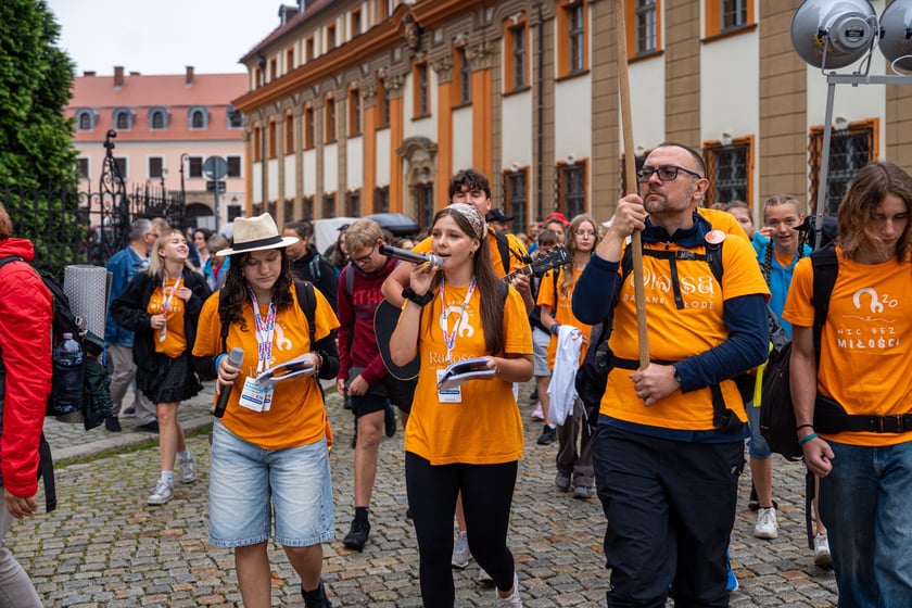 Początek pieszej pielgrzymki na Jasną Górę we Wrocławiu, 2 sierpnia 2024