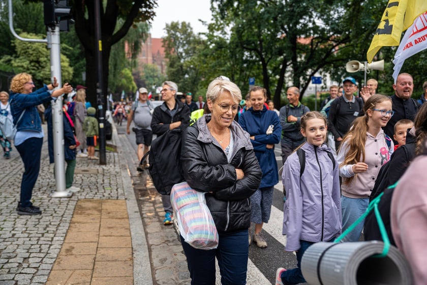 Początek pieszej pielgrzymki na Jasną Górę we Wrocławiu, 2 sierpnia 2024