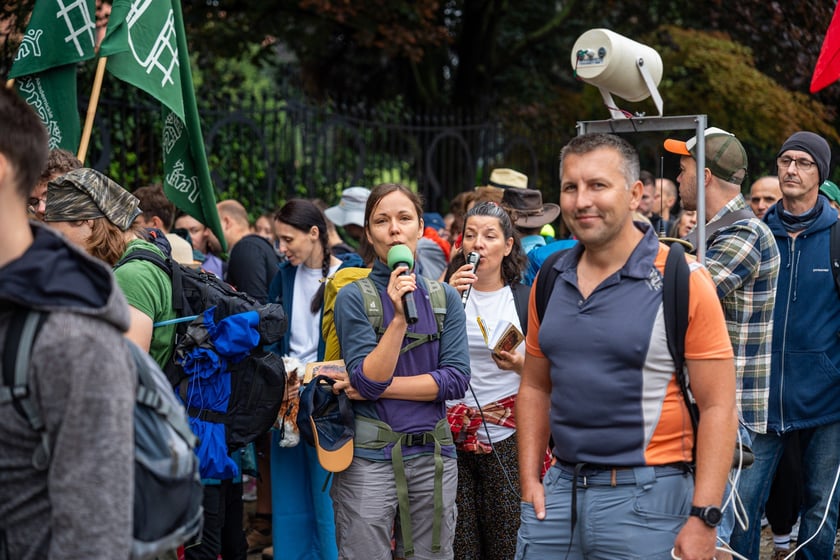 Początek pieszej pielgrzymki na Jasną Górę we Wrocławiu, 2 sierpnia 2024