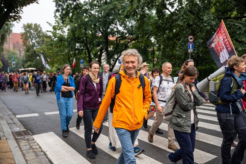 Początek pieszej pielgrzymki na Jasną Górę we Wrocławiu, 2 sierpnia 2024