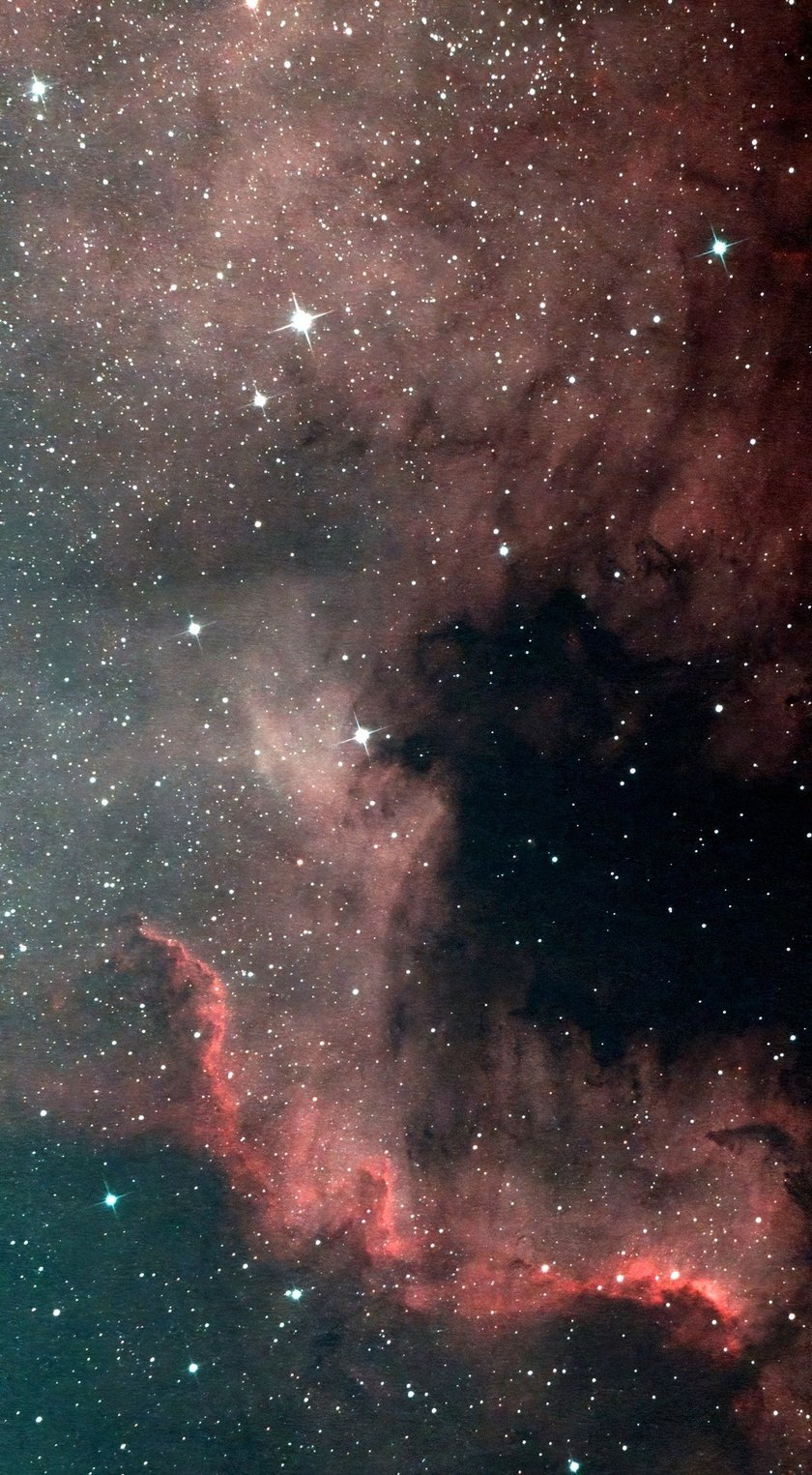 The Wall w mglawicy Ameryka Północna NGC7000