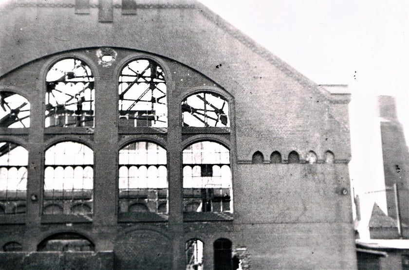 zniszczenia wojenne infrastruktury wodno-kanalizacyjnej, 1945 rok&nbsp;