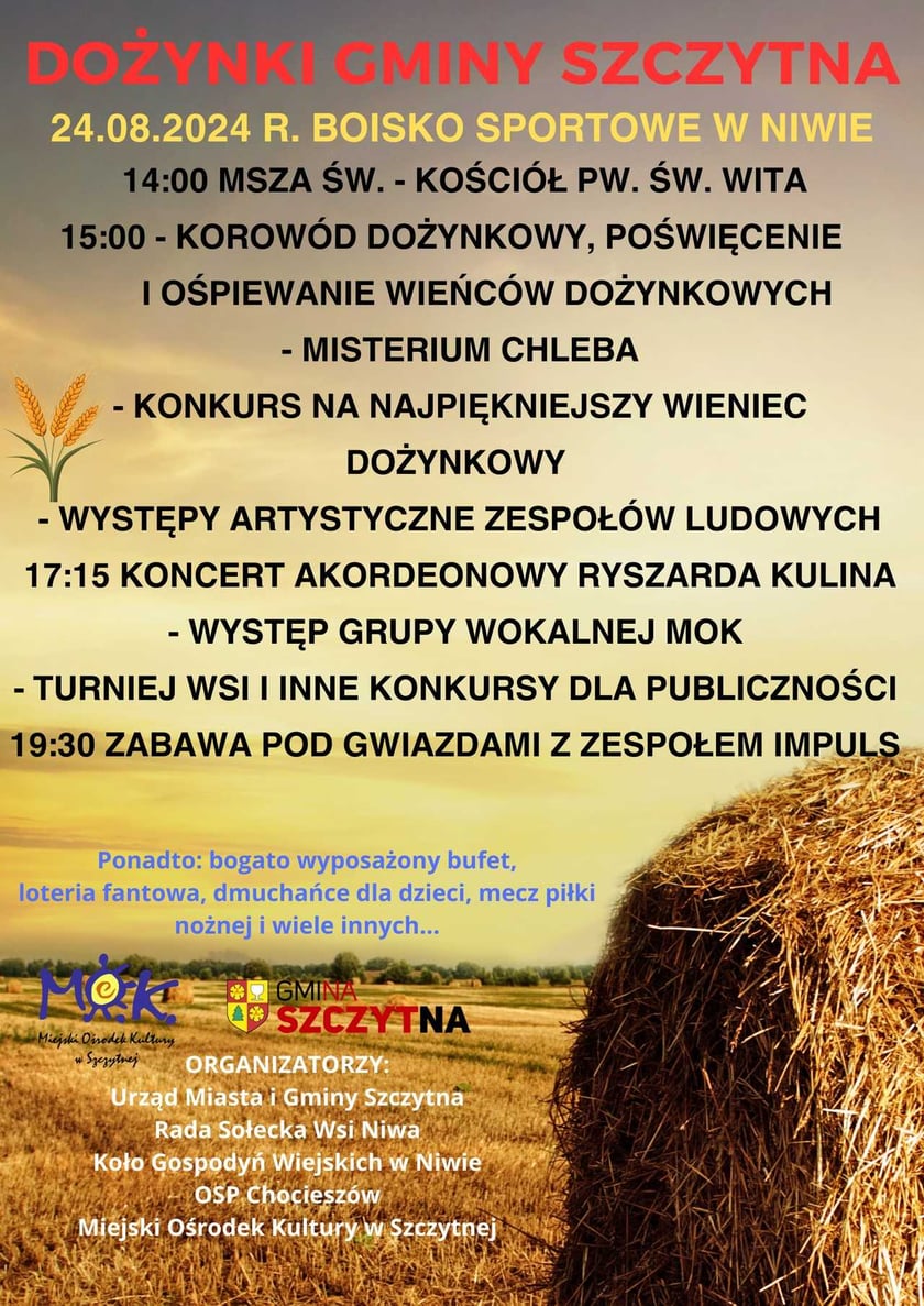 Dożynki Gminy Szczytna w Niwie