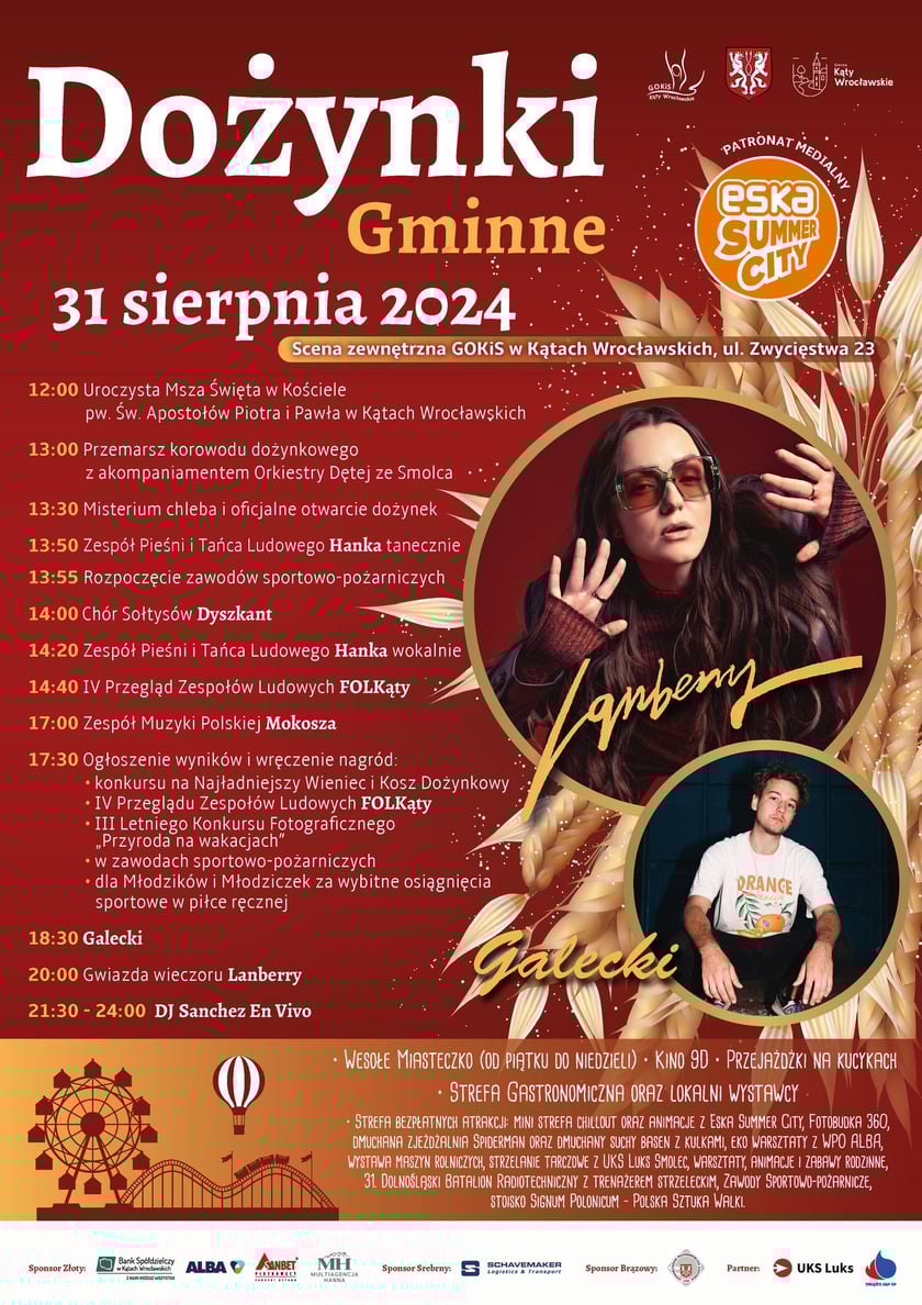Dożynki w Kątach Wrocławskich. 31 sierpnia