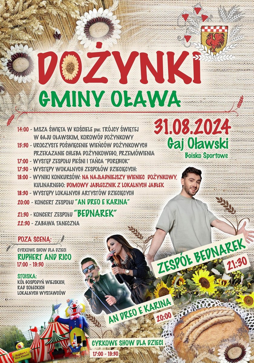 Dożynki w Gaju Oławskim. 31 sierpnia