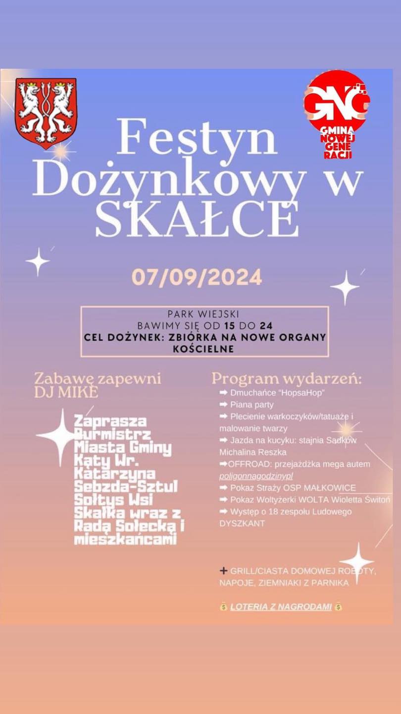 Dożynki w Skałce. 7 września&nbsp;