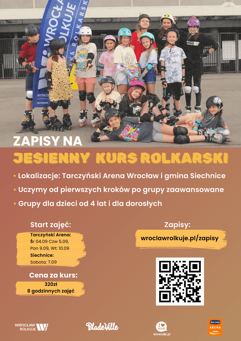 Jesienny Kurs Rolkarski na Tarczyński Arenie&nbsp;