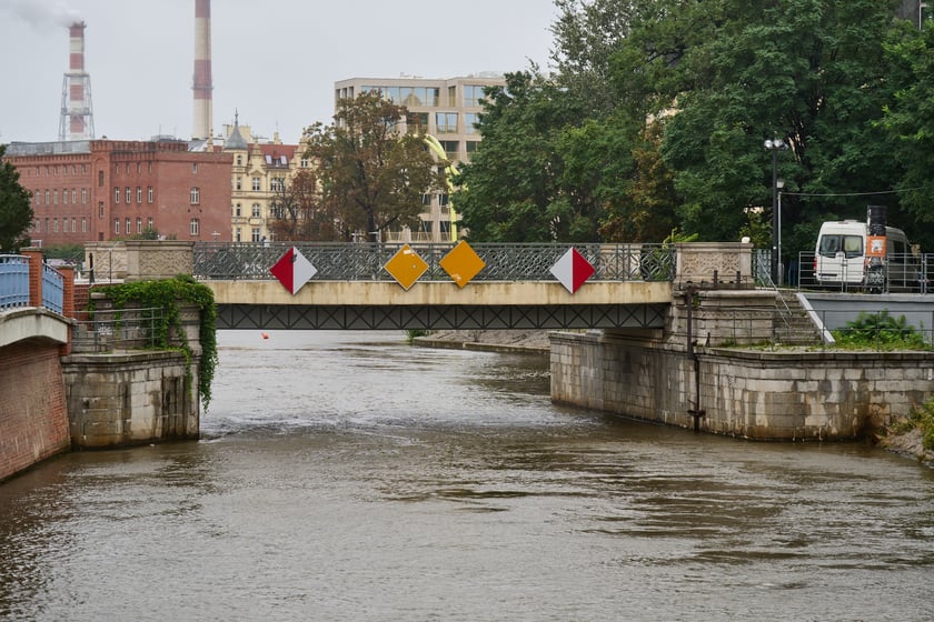 Widok na Odrę we Wrocławiu