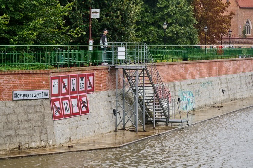 Widok na Odrę we Wrocławiu