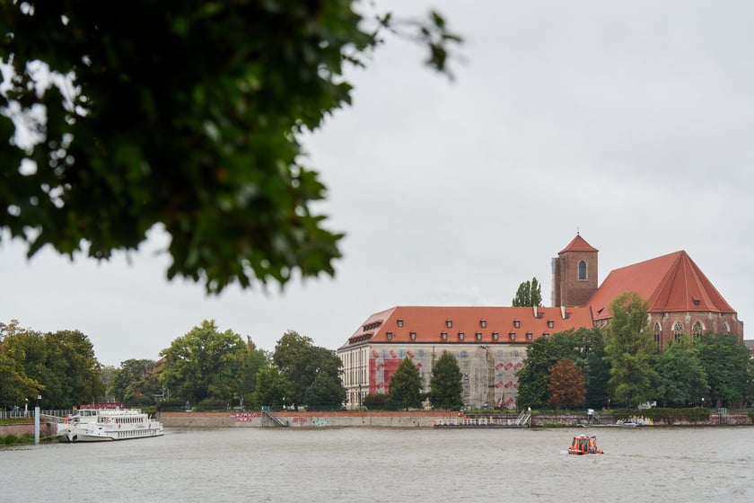Widok na Odrę we Wrocławiu