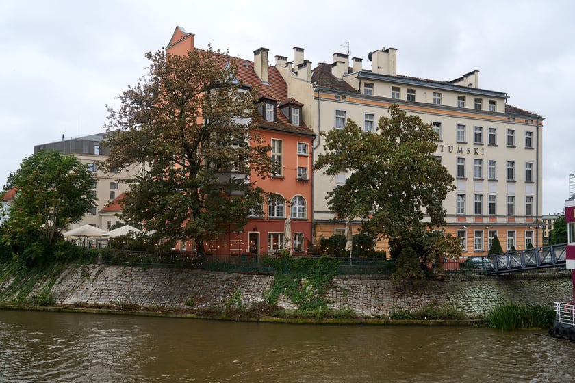 Widok na Odrę we Wrocławiu