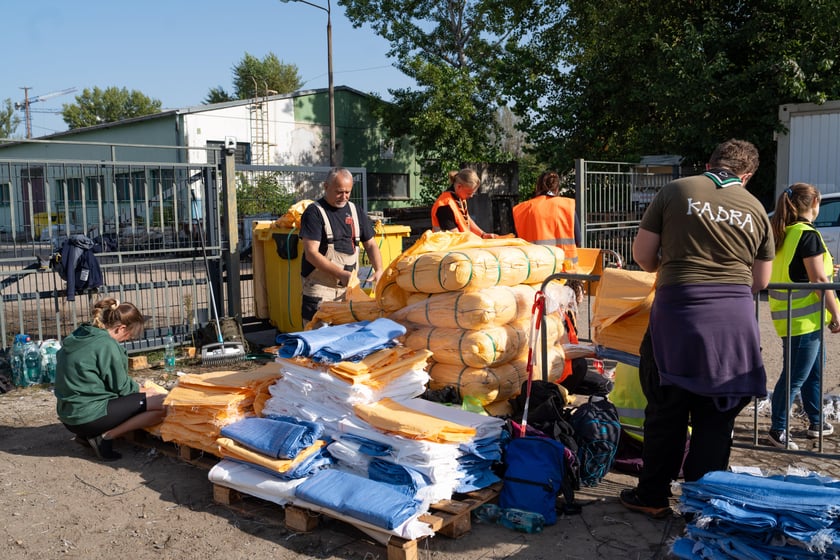 Teren ZDiUM - miejsce, w którym można dostać worki z piaskiem