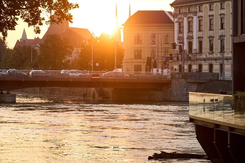 Odra we Wrocławiu, czwartek, 19 września rano