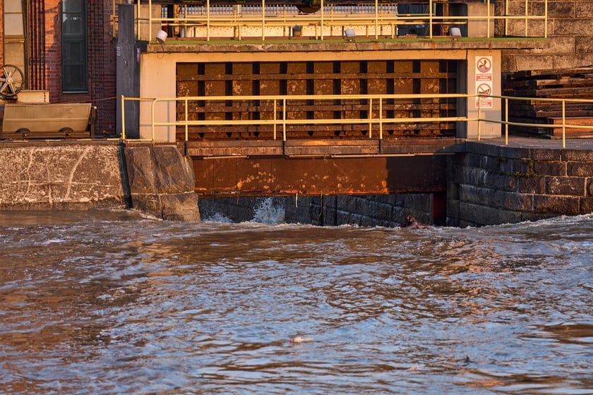 Odra we Wrocławiu, czwartek, 19 września rano