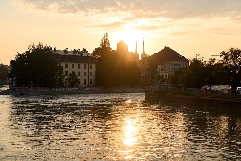 Odra we Wrocławiu, czwartek, 19 września rano