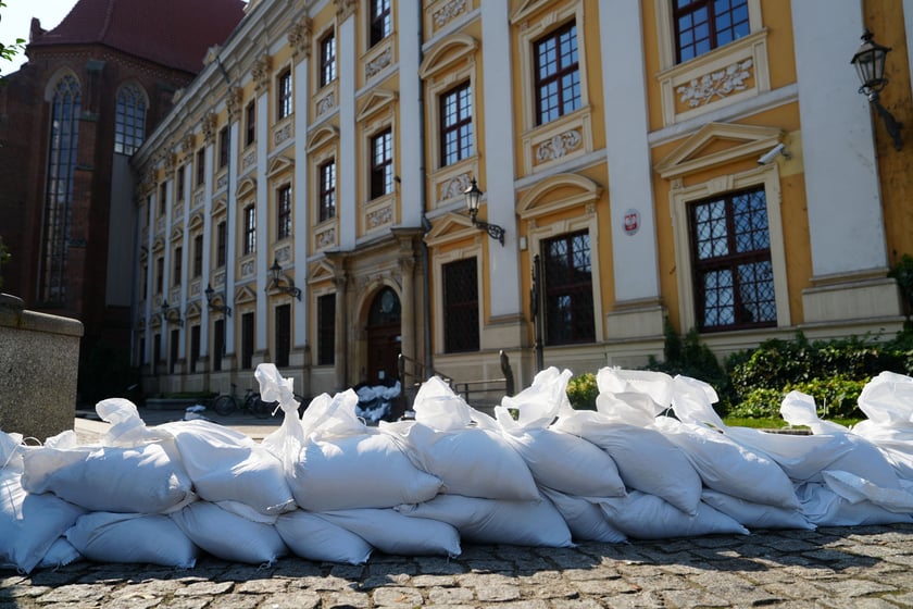 Zabezpieczenia w centrum Wrocławia, 18 września 2024