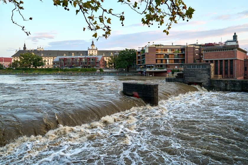 Odra we Wrocławiu,  19 września