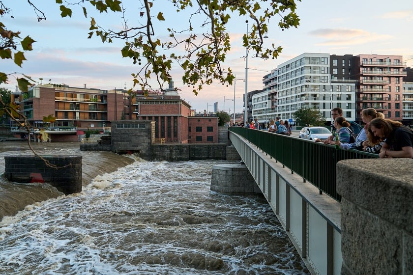 Odra we Wrocławiu,  19 września