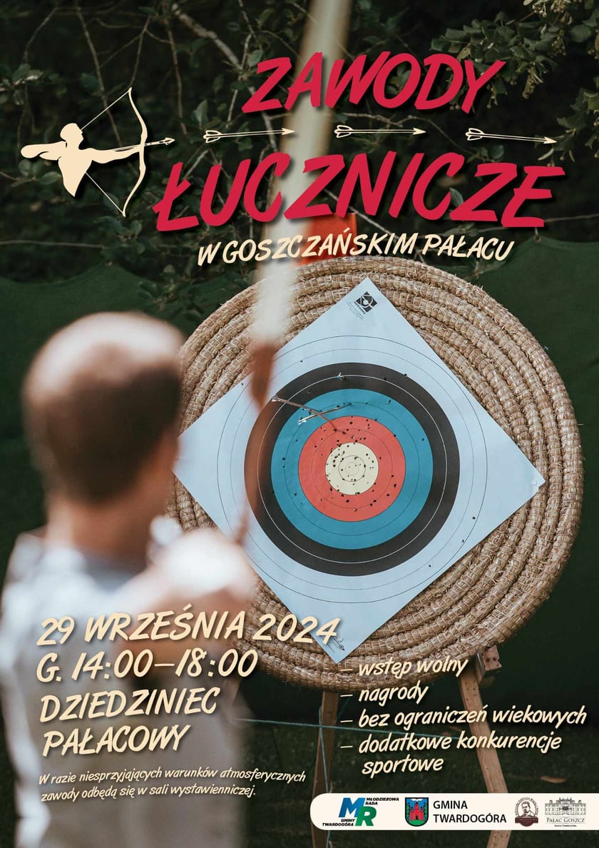 Zawody Łucznice w pałacu w Goszczu