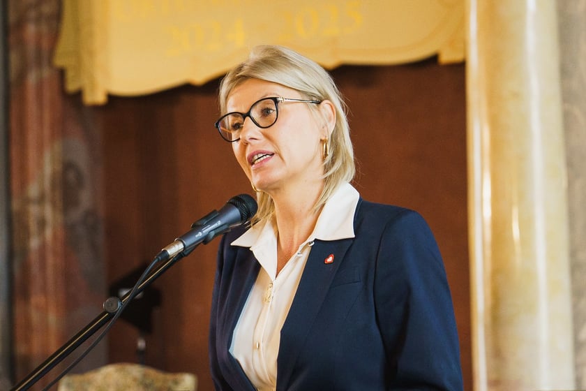 Inauguracja roku akademickiego Międzynarodowej Wyższej Szkoły Logistyki i Transportu w Auli Leopoldina