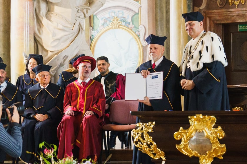 Inauguracja roku akademickiego Międzynarodowej Wyższej Szkoły Logistyki i Transportu w Auli Leopoldina