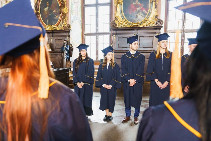 Inauguracja roku akademickiego Międzynarodowej Wyższej Szkoły Logistyki i Transportu w Auli Leopoldina