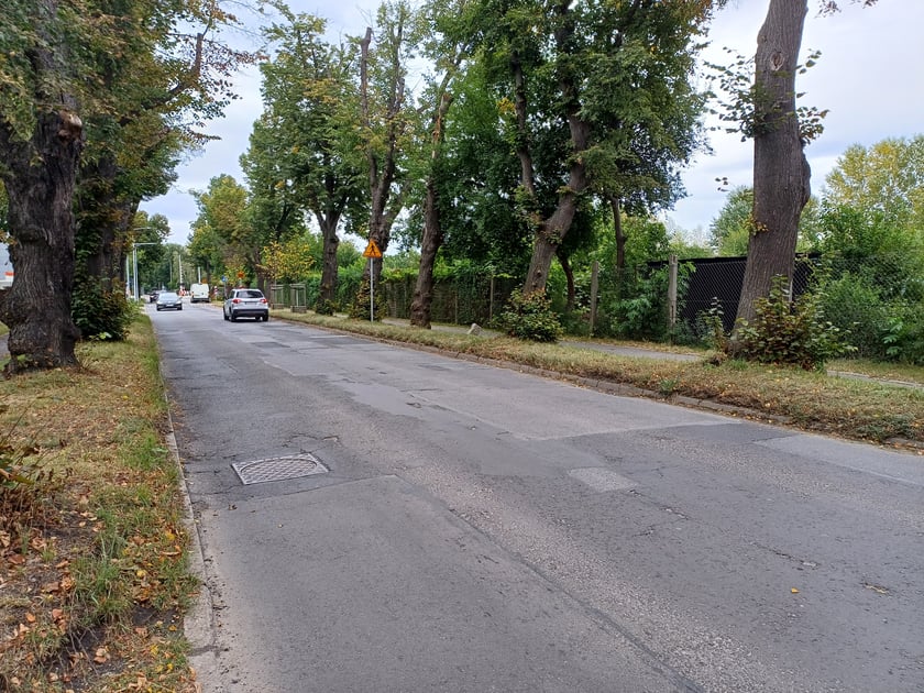 Ołtaszyńska przez wymianą nawierzchni