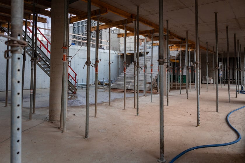 Budowa ZSP na Zwycięskiej (koniec lutego 2025 roku)