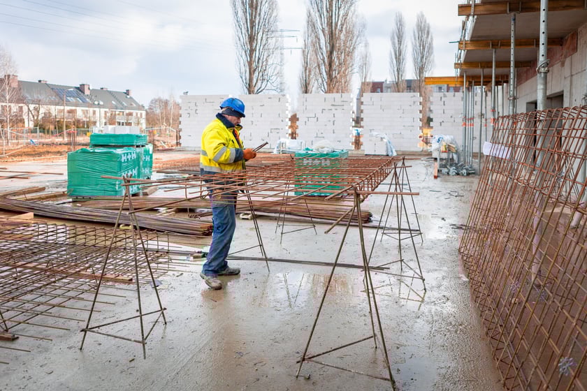 Budowa ZSP na Zwycięskiej (koniec lutego 2025 roku)