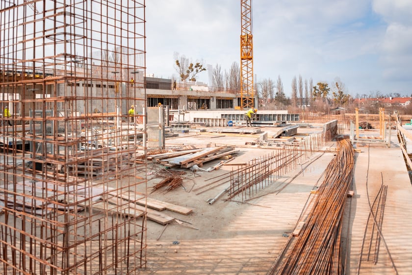 Budowa ZSP na Zwycięskiej (koniec lutego 2025 roku)