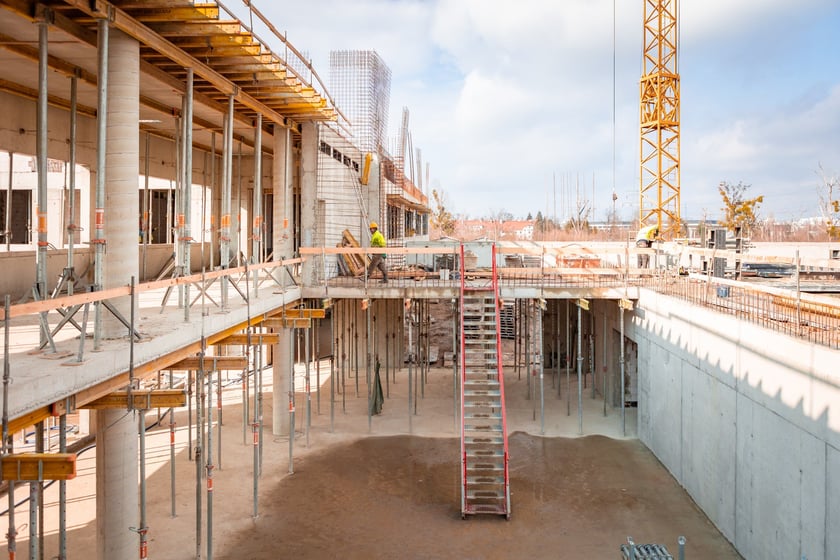 Budowa ZSP na Zwycięskiej (koniec lutego 2025 roku)