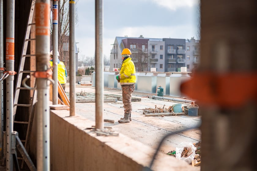 Budowa ZSP na Zwycięskiej (koniec lutego 2025 roku)