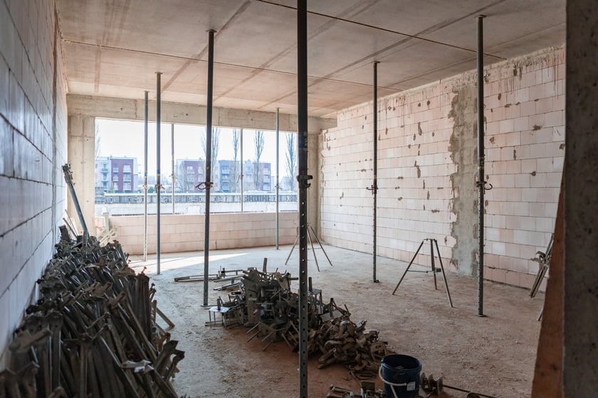 Budowa ZSP na Zwycięskiej (koniec lutego 2025 roku)