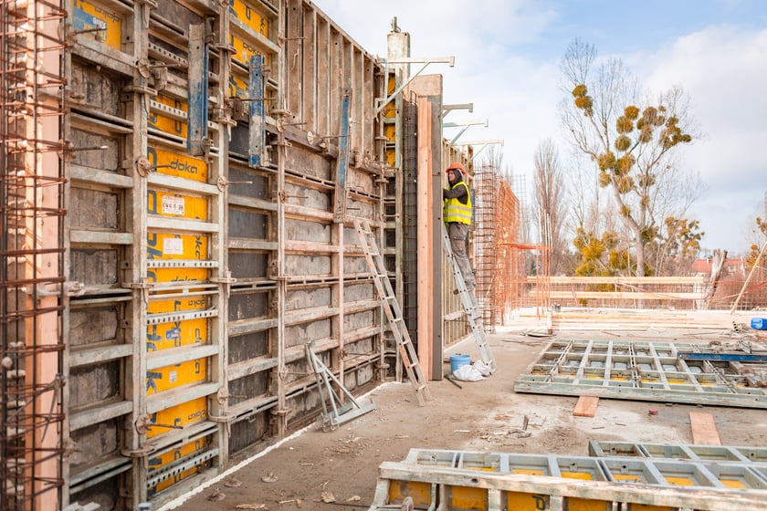 Budowa ZSP na Zwycięskiej (koniec lutego 2025 roku)