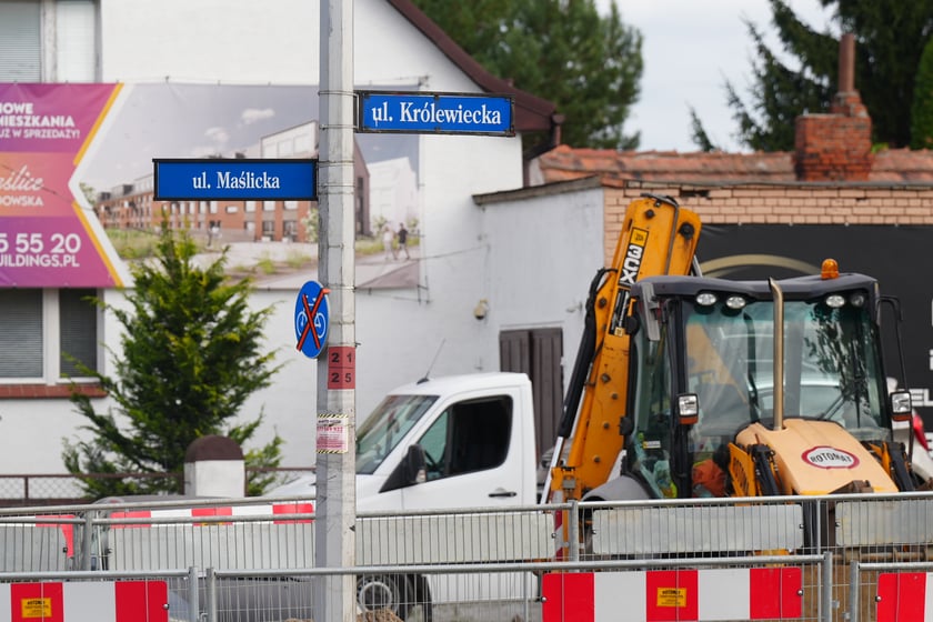 Przebudowywane drogi i ich okolica na Maślicach