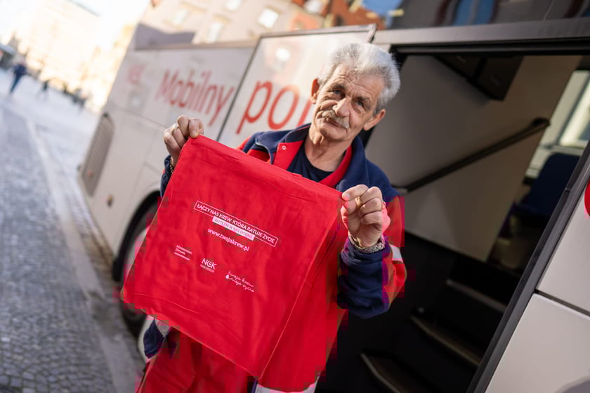 Krwiobus przy ulicy Oławskiej, 18.10.2024