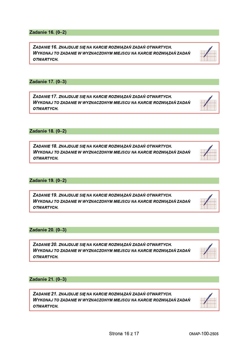 Egzamin ósmoklasisty 2025 z CKE - matematyka - arkusz 14 maja