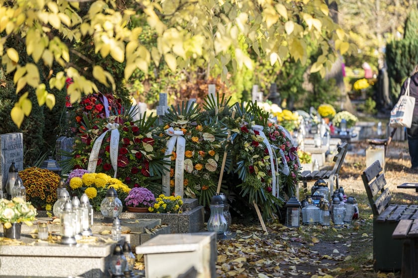 Tłumy na wrocławskich nekropoliach. Zobaczcie zdjęcia, 1 listopada 2024
