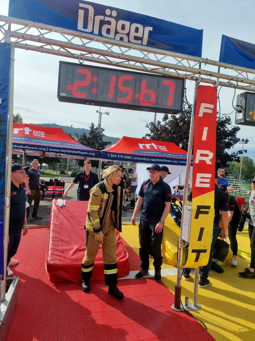 Beata Świderska i zawody strażaków