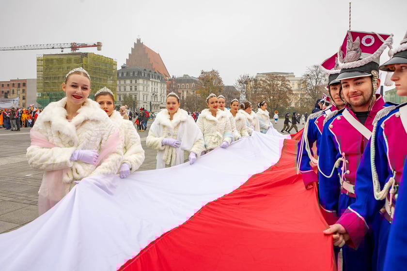 Radosna Parada Niepodległości. Wrocław, 11.11.2024