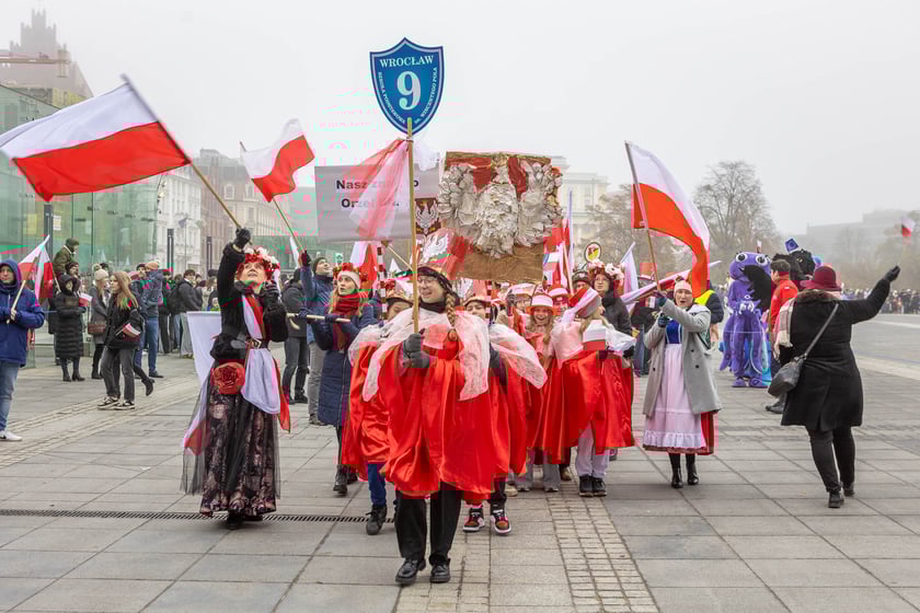 Radosna Parada Niepodległości. Wrocław, 11.11.2024