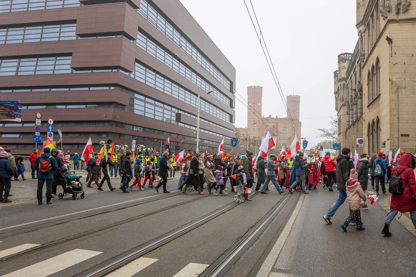 Radosna Parada Niepodległości. Wrocław, 11.11.2024