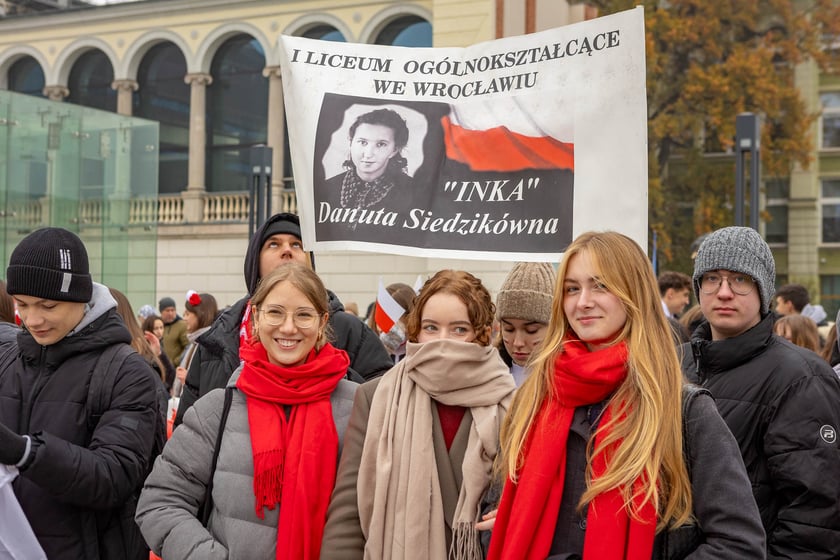 Radosna Parada Niepodległości. Wrocław, 11.11.2024