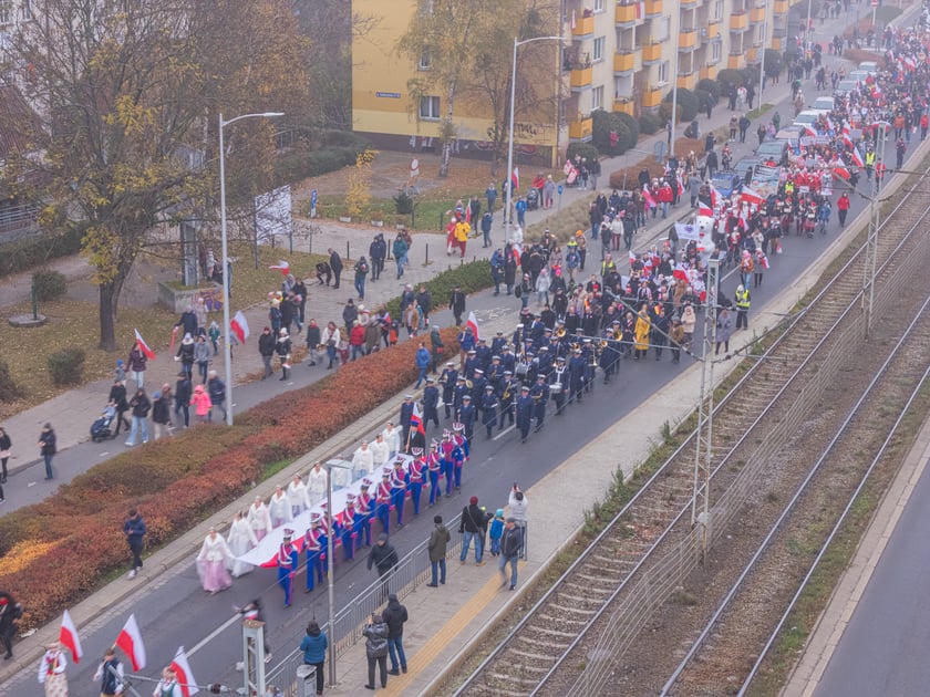 Radosna Parada Niepodległości. Wrocław, 11.11.2024