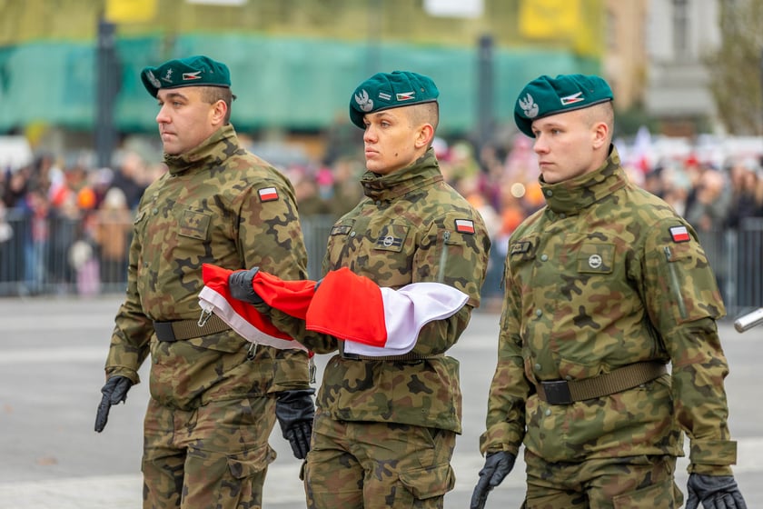Uroczystości z okazji Narodowego Święta Niepodległości na placu Wolności we Wrocławiu - 11.11.2024