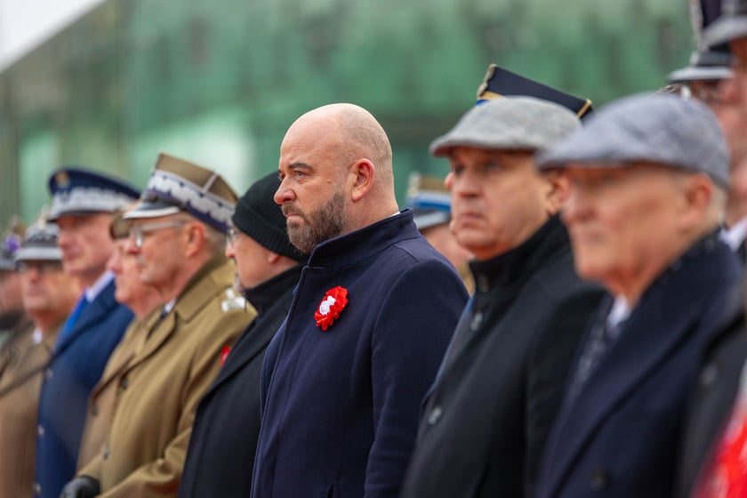 Uroczystości z okazji Narodowego Święta Niepodległości na placu Wolności we Wrocławiu - 11.11.2024
