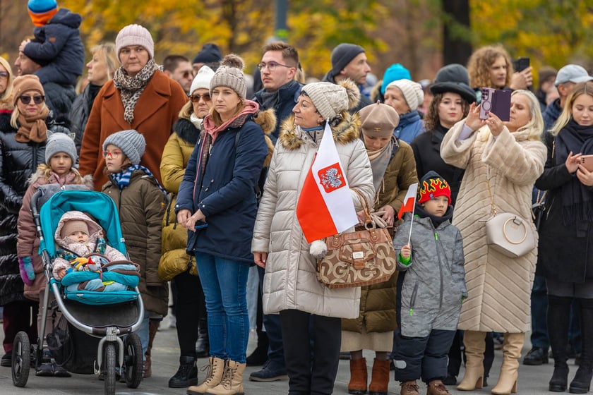 Uroczystości z okazji Narodowego Święta Niepodległości na placu Wolności we Wrocławiu - 11.11.2024