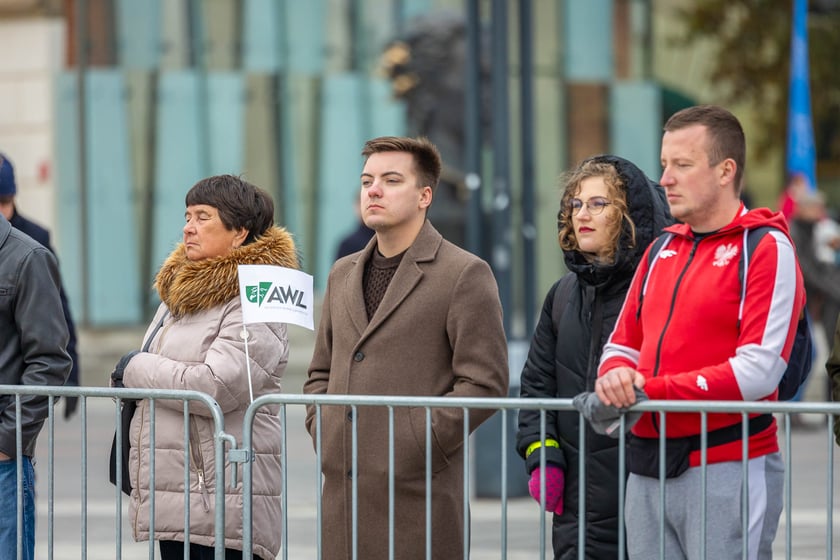 Uroczystości z okazji Narodowego Święta Niepodległości na placu Wolności we Wrocławiu - 11.11.2024