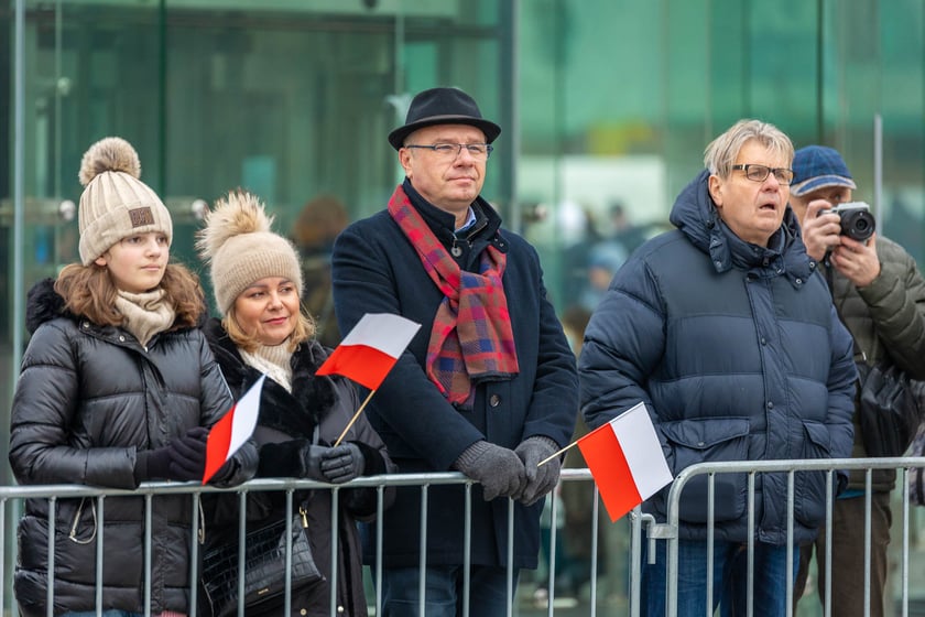 Uroczystości z okazji Narodowego Święta Niepodległości na placu Wolności we Wrocławiu - 11.11.2024
